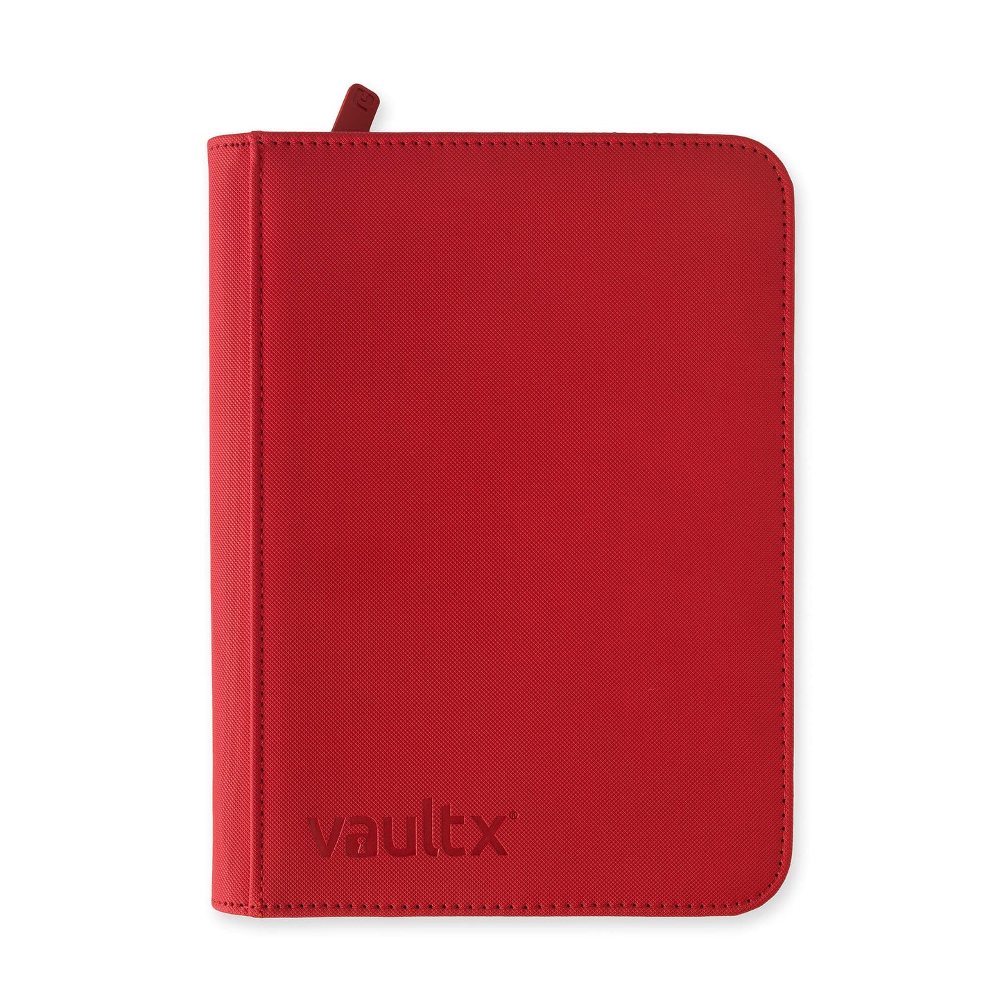 VaultX 4-Pocket Exo-Tec Zip Binder - Fire Red