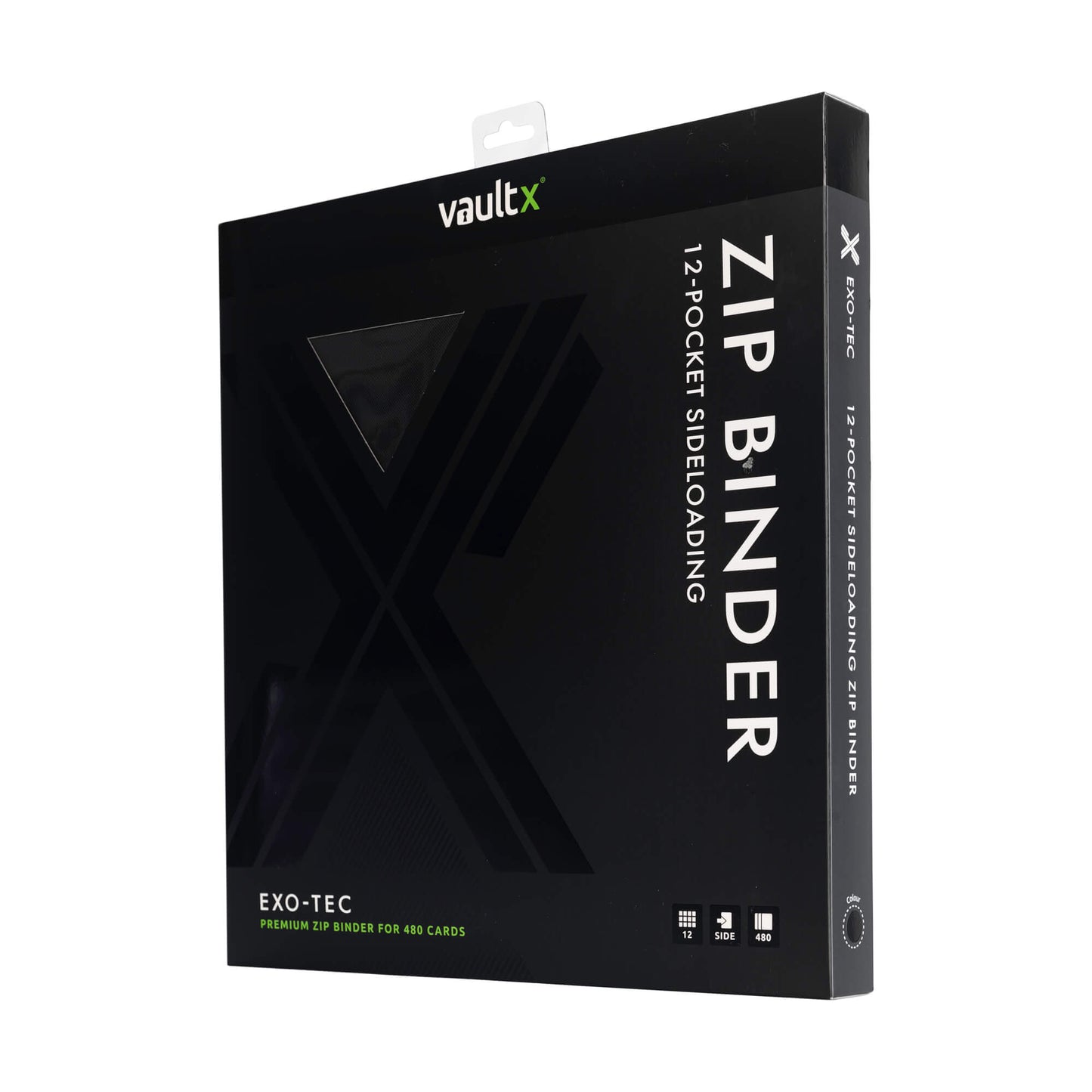 VaultX 12-Pocket Exo-Tec Zip Binder - Signature Black