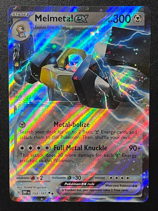 153/197 Melmetal Ex - Pokémon Obsidian Flames Double Rare
