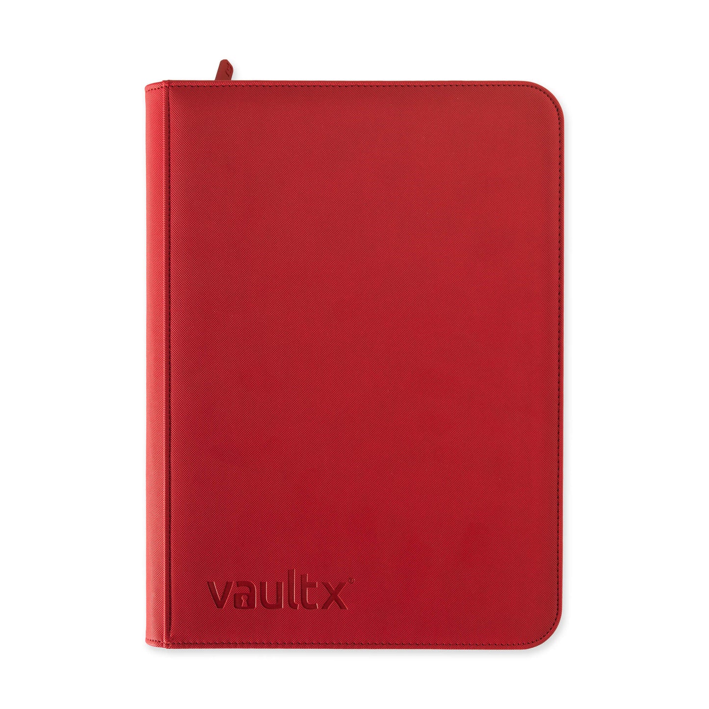 VaultX 9-Pocket Exo-Tec Zip Binder - Fire Red