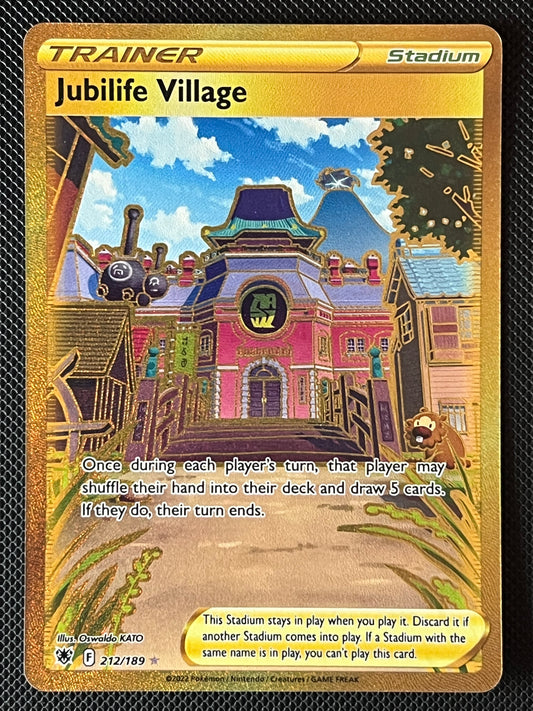 Jubilife Village - 212/189 Astral Radiance Rare Secret Gold Holo