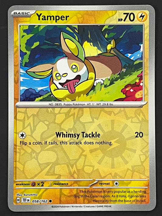 058/162 Yamper - Pokémon Temporal Forces Common Reverse