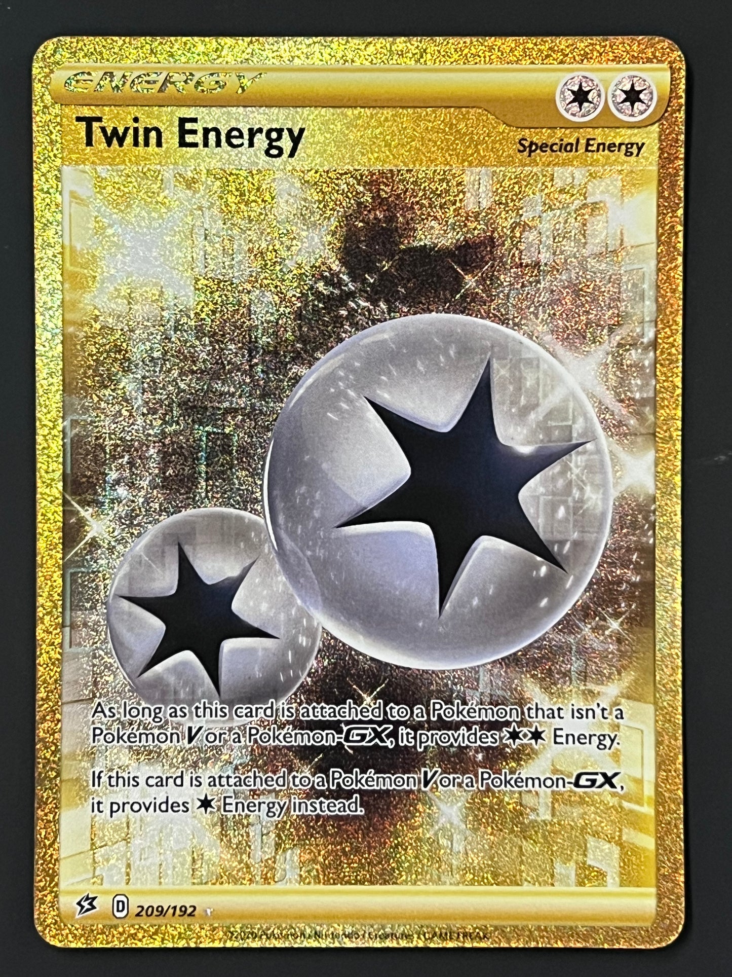 209/192 Twin Energy - Pokémon Rebel Clash Gold Secret Rare