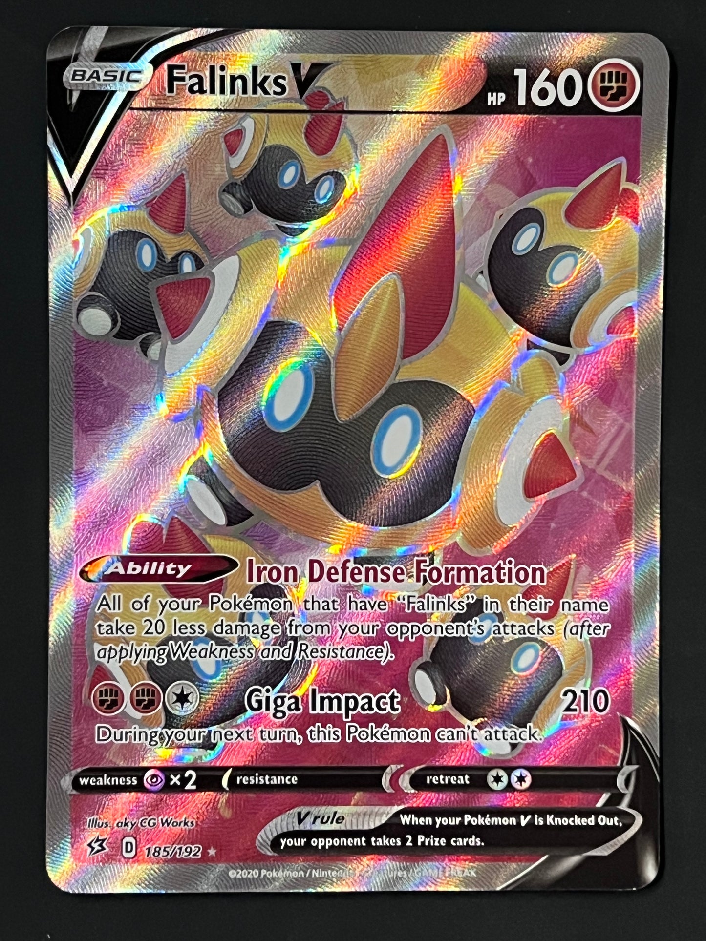 185/192 Falinks V - Pokémon Rebel Clash Full Art