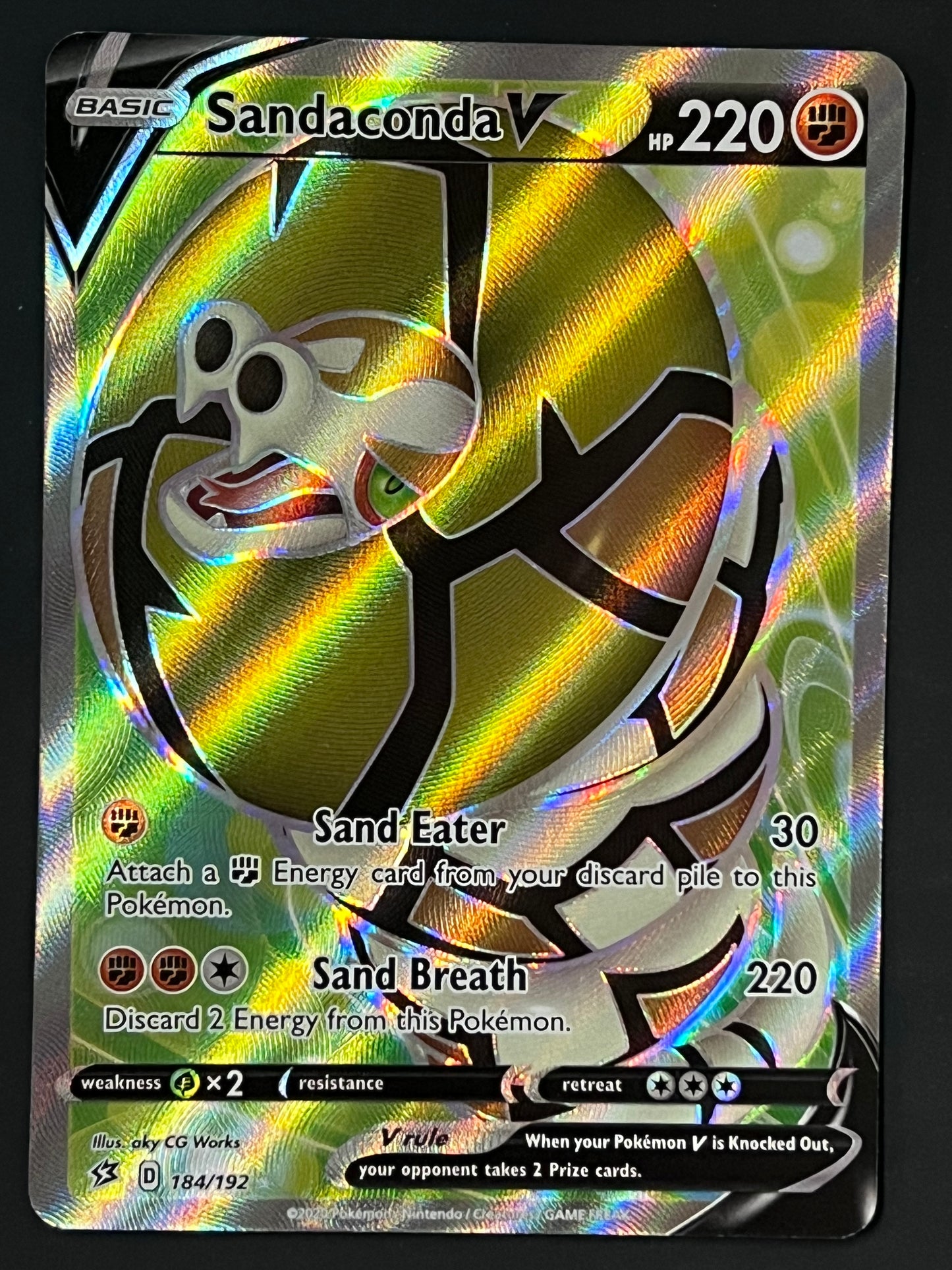 184/192 Sandaconda V - Pokémon Rebel Clash Full Art