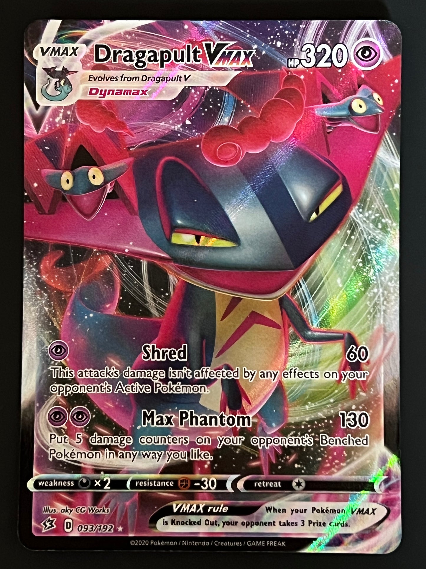 093/192 Dragapult VMax - Pokémon Rebel Clash Ultra Rare