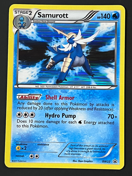 BW22 Samurott - Black Star Promo