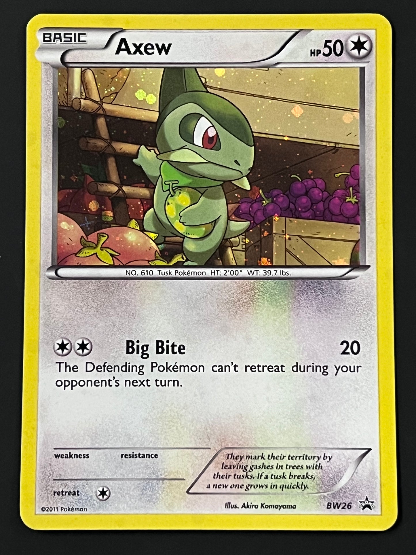 BW26 Axew - Black Star Promo