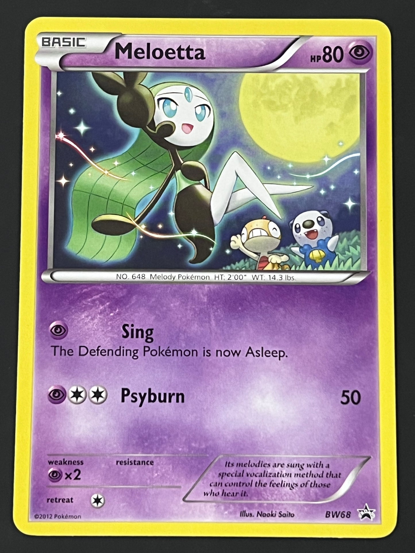 BW68 Meloetta - Black Star Promo