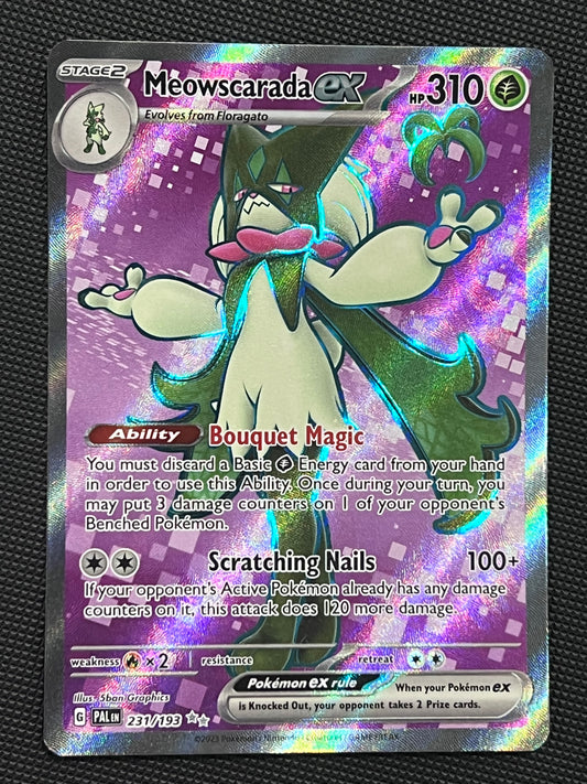 231/193 Meowscarada Ex - Pokémon Paldea Evolved Ultra Rare