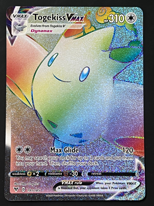 191/185 Togekiss VMax - Pokémon Vivid Voltage Rainbow Secret Rare