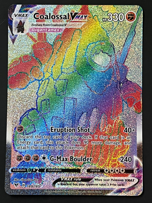 189/185 Coalossal VMax - Pokémon Vivid Voltage Rainbow Secret Rare