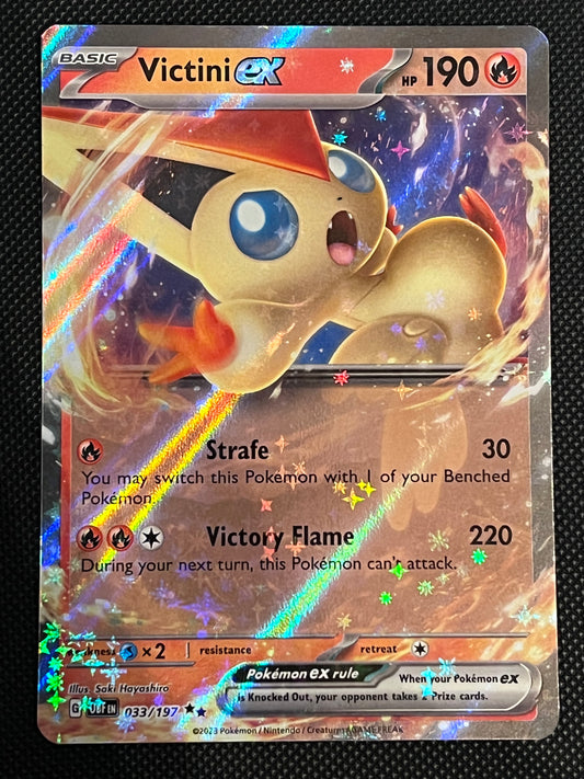 033/197 Victini Ex - Pokémon Obsidian Flames Double Rare