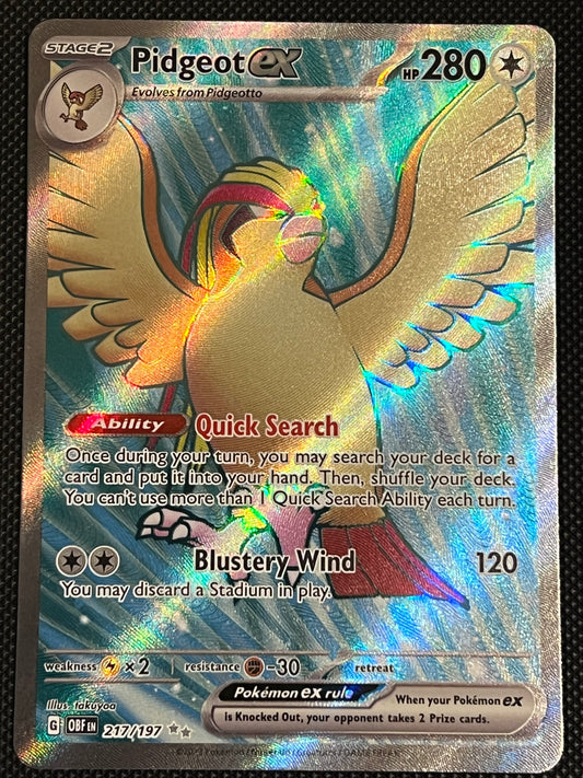 217/197 Pidgeot Ex - Pokémon Obsidian Flames Ultra Rare