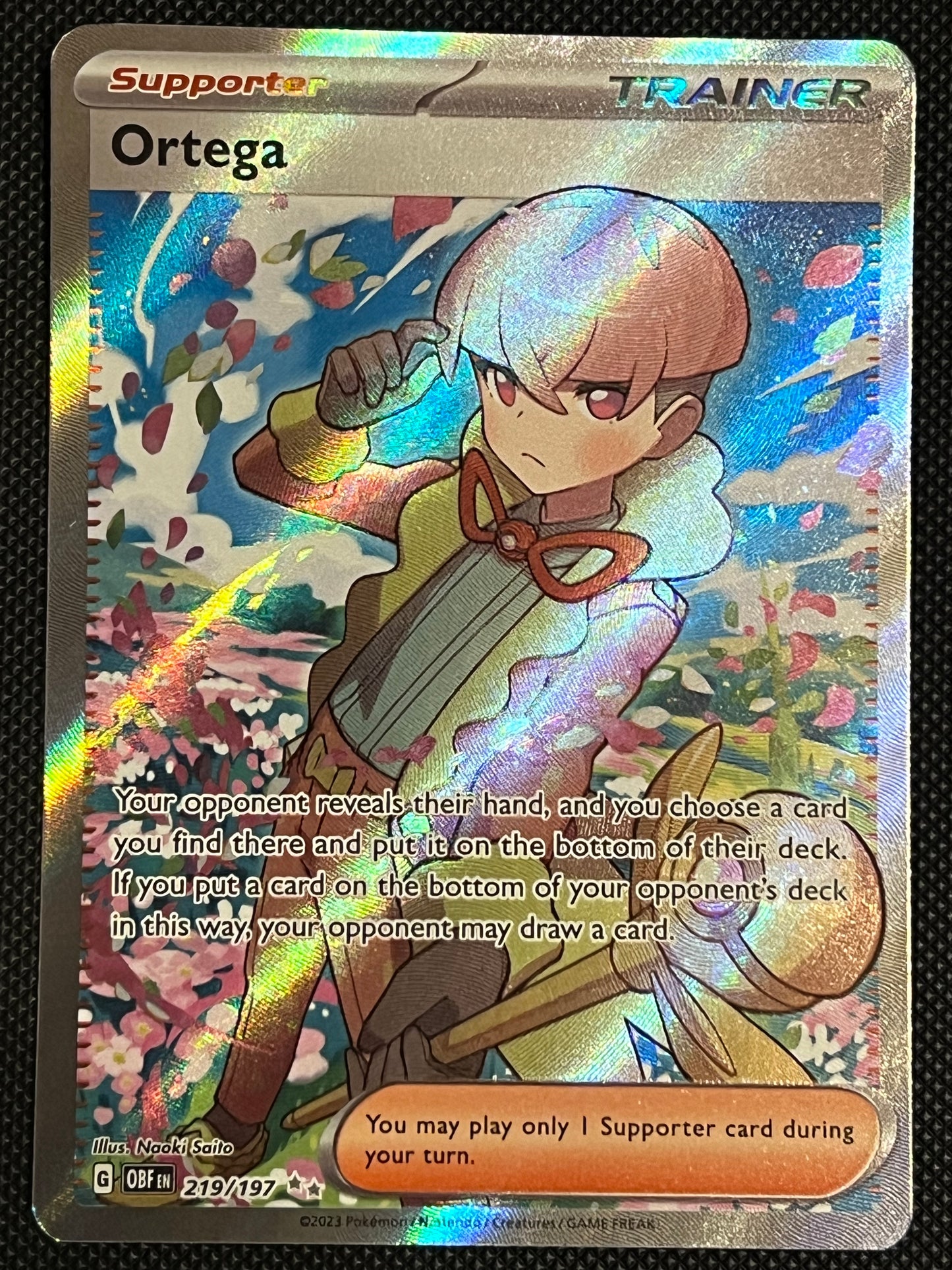 219/197 Ortega - Pokémon Obsidian Flames Ultra Rare