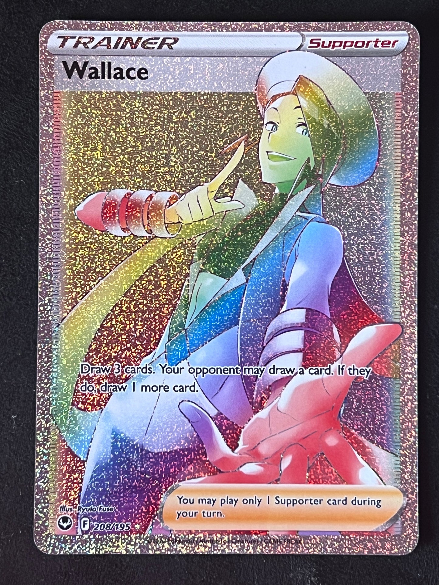 208/195 Wallace - Pokémon Silver Tempest Rainbow Secret Rare