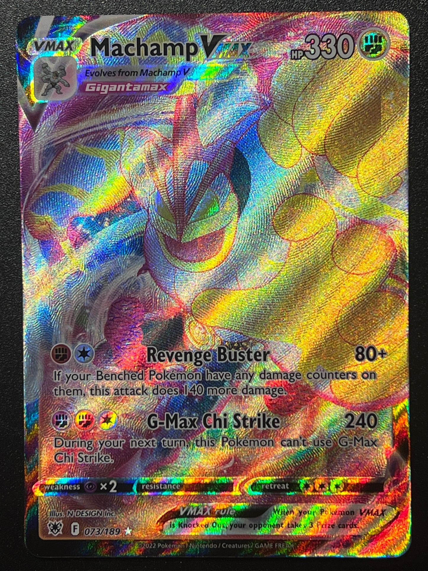 Machamp VMax - 073/189 Astral Radiance Rare Holo