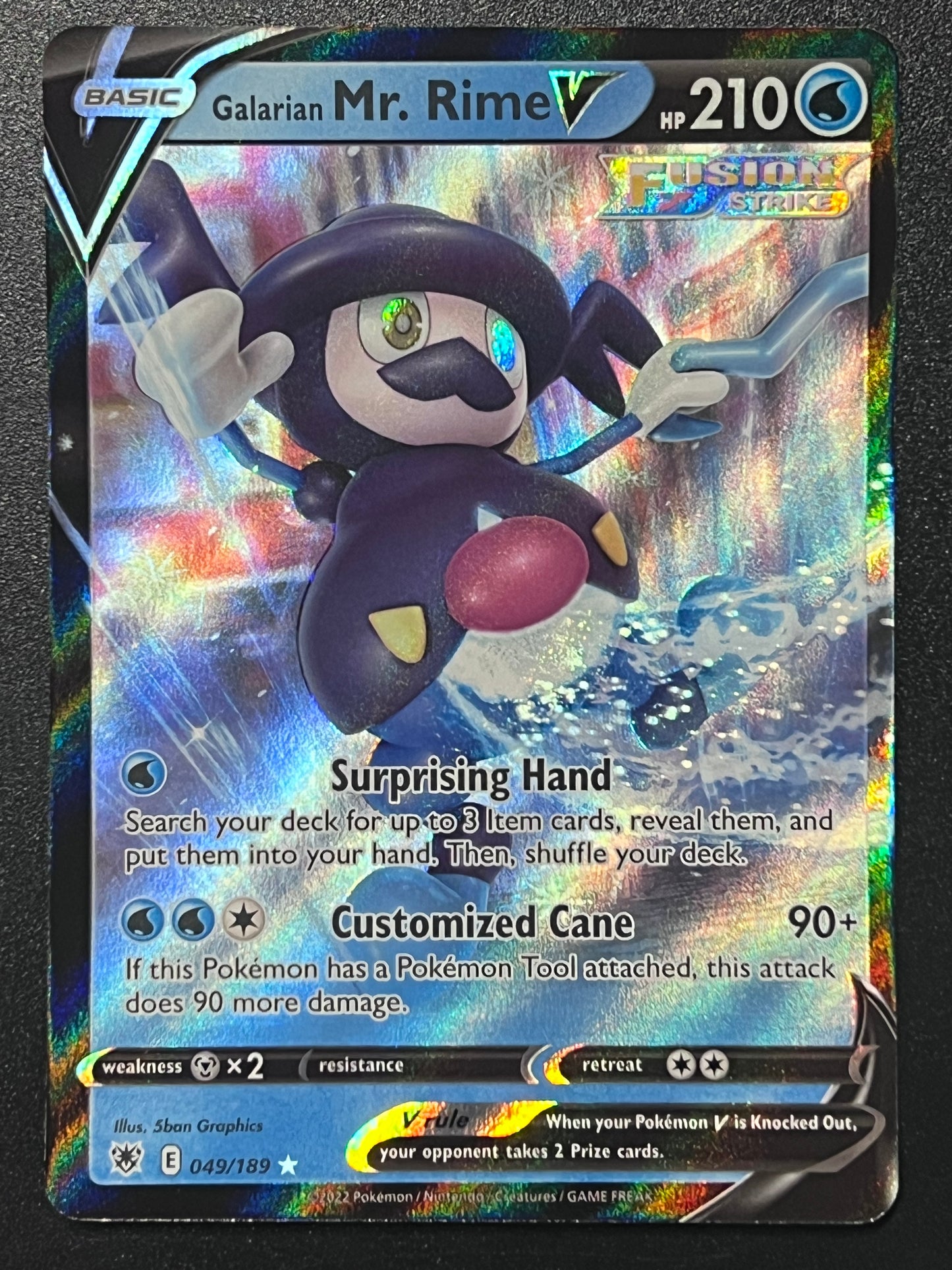 Galarian Mr. Rime V - 049/189 Astral Radiance Rare Holo