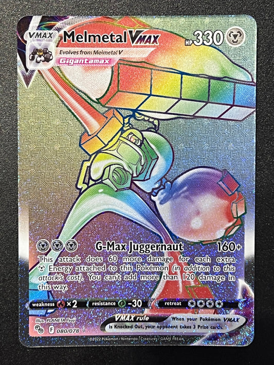 Melmetal VMax - 080/078 Pokémon Go Secret Rare Rainbow Holo VMax