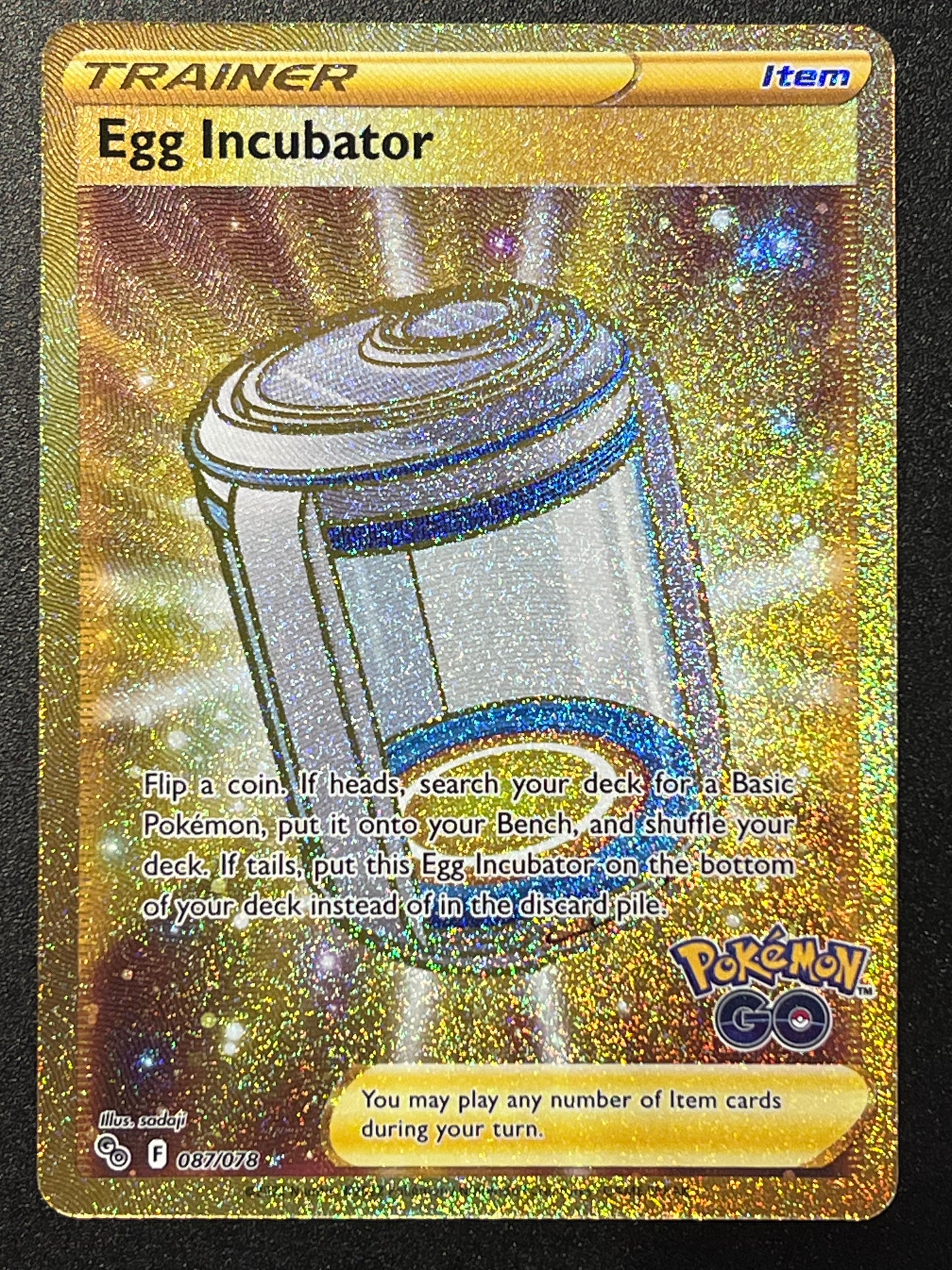 Egg Incubator - 087/078 Pokémon Go Secret Gold Rare Holo