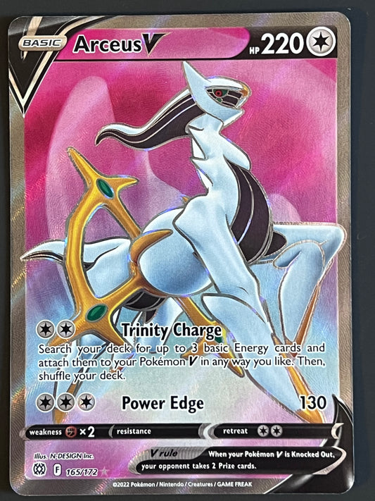 165/172 Arceus V - Pokémon Brilliant Stars Full Art