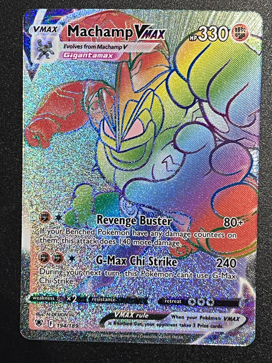 Machamp VMax - 194/189 Astral Radiance Rainbow Rare Holo