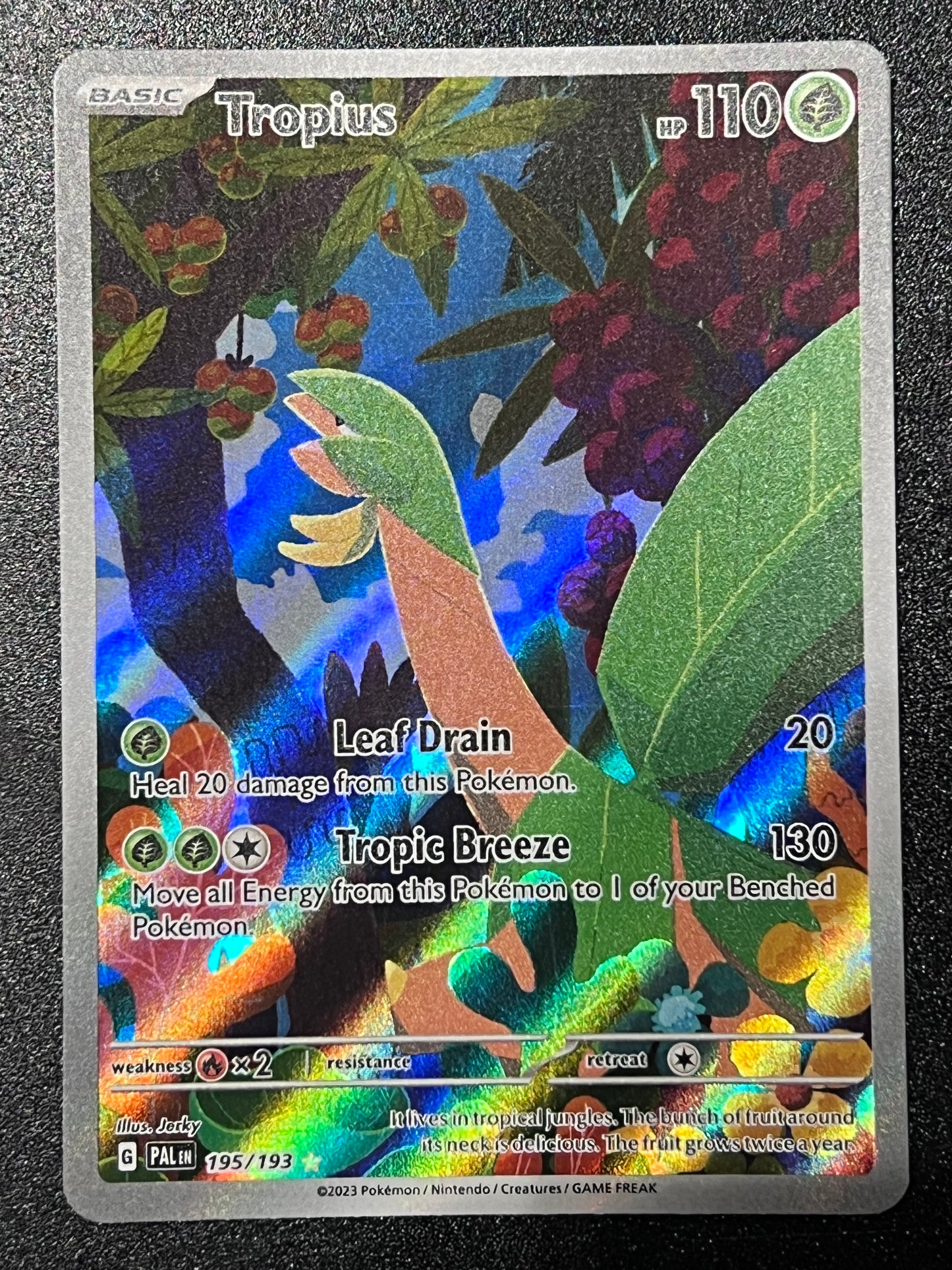 195/193 Tropius - Pokémon Paldea Evolved Illustration Rare