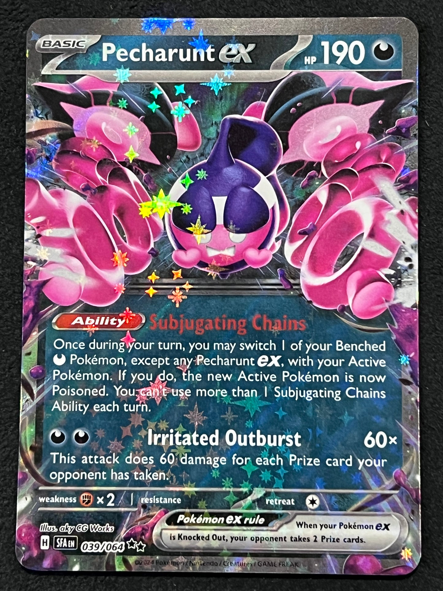 039/064 Pecharunt Ex - Pokémon Shrouded Fable Double Rare