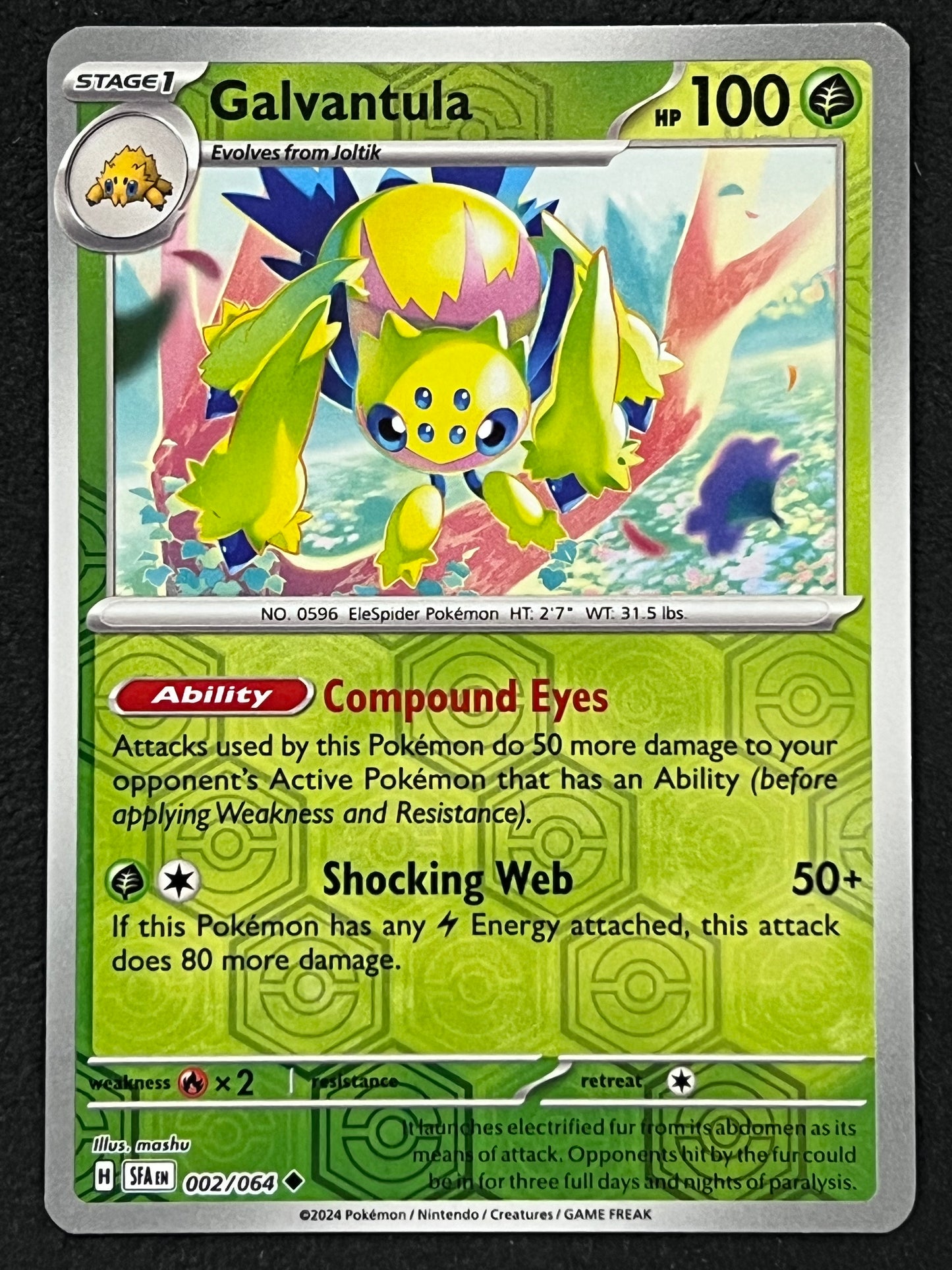 002/064 Galvantula - Pokémon Shrouded Fable Uncommon Reverse