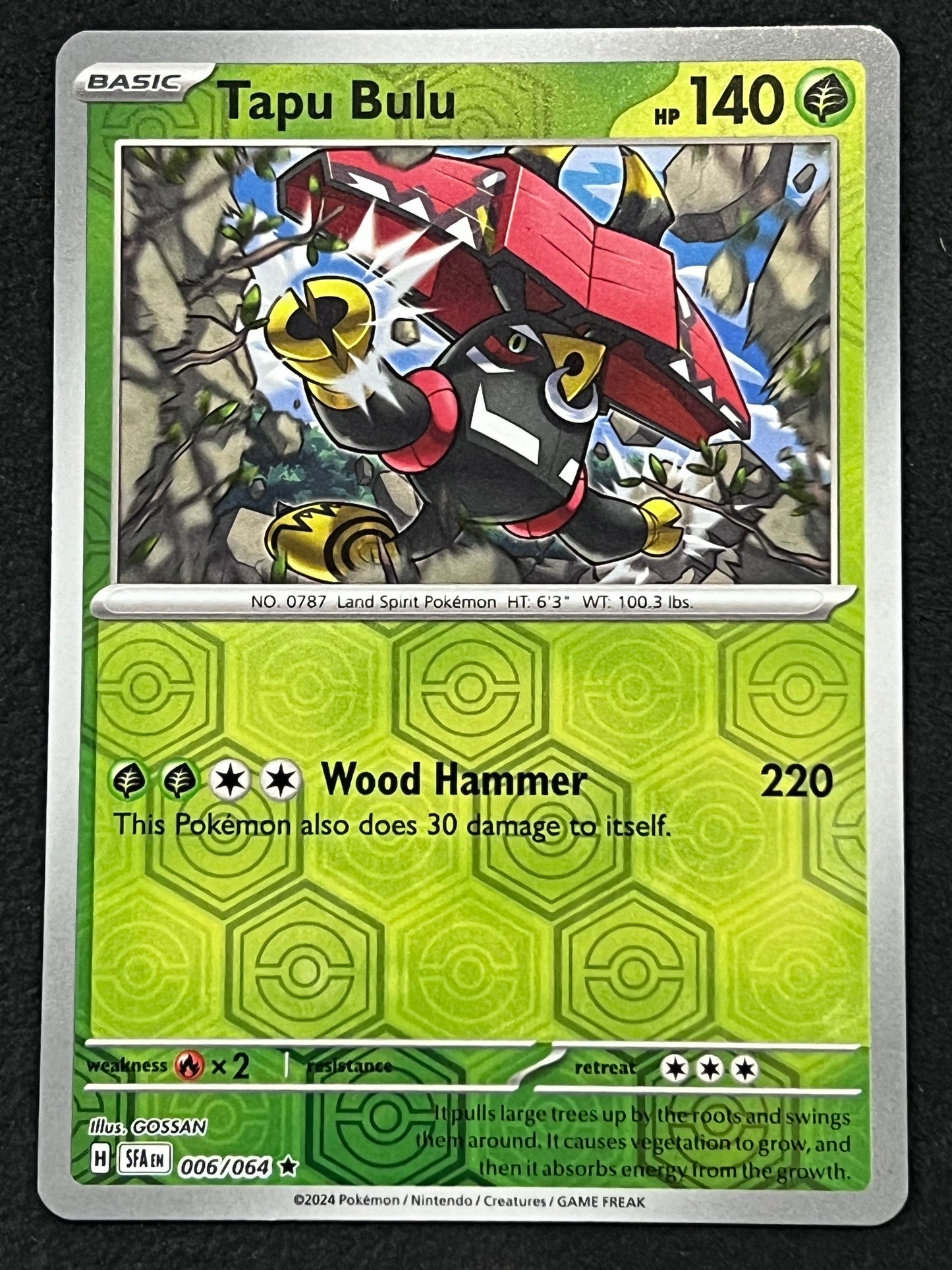 006/064 Tapu Bulu - Pokémon Shrouded Fable Rare Reverse