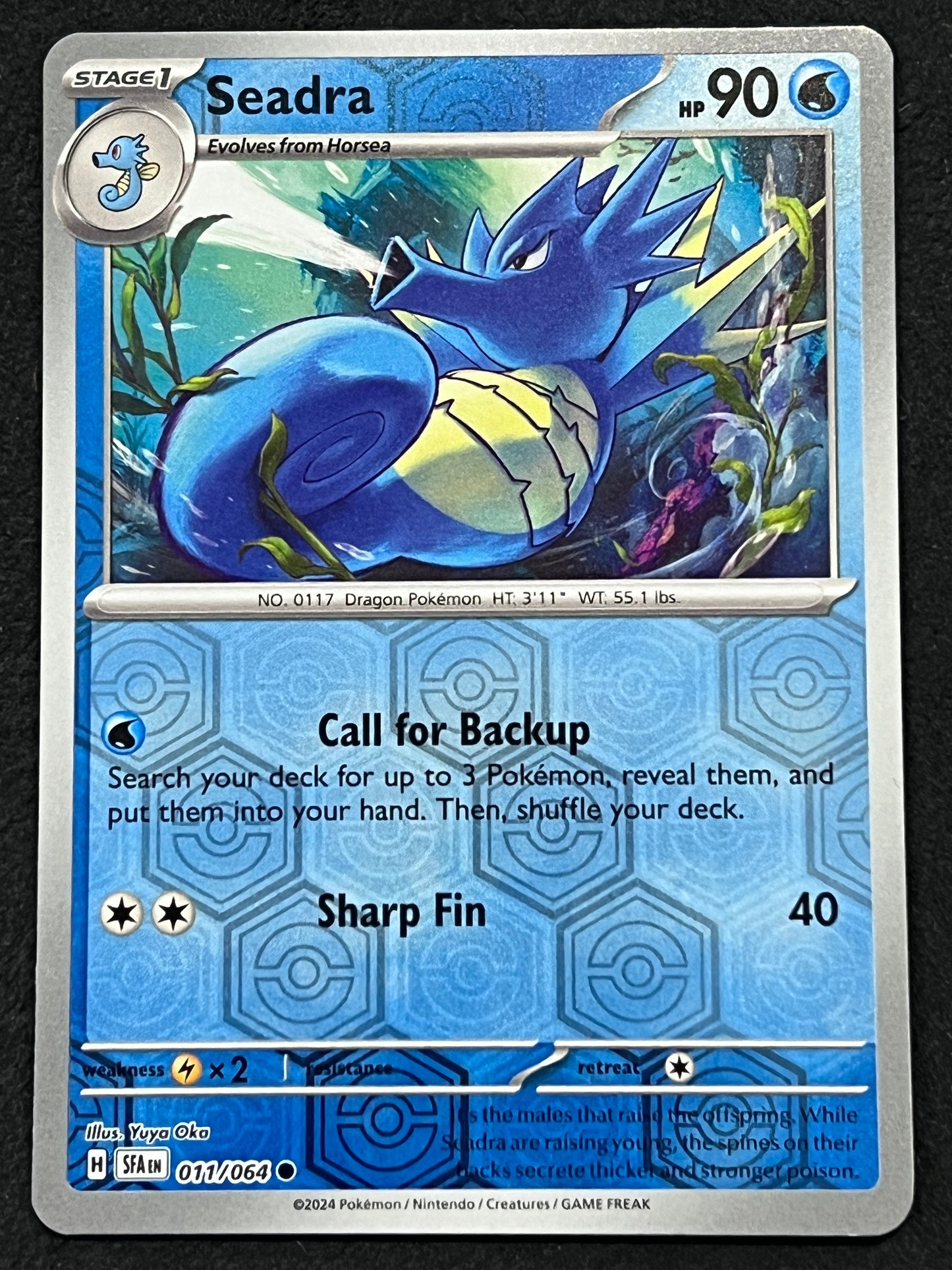 011/064 Seadra - Pokémon Shrouded Fable Common Reverse