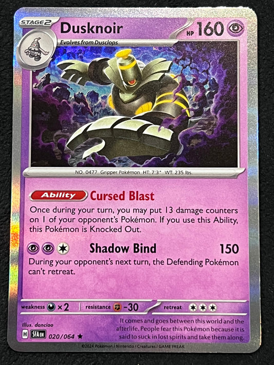 020/064 Dusknoir - Pokémon Shrouded Fable Rare Holo