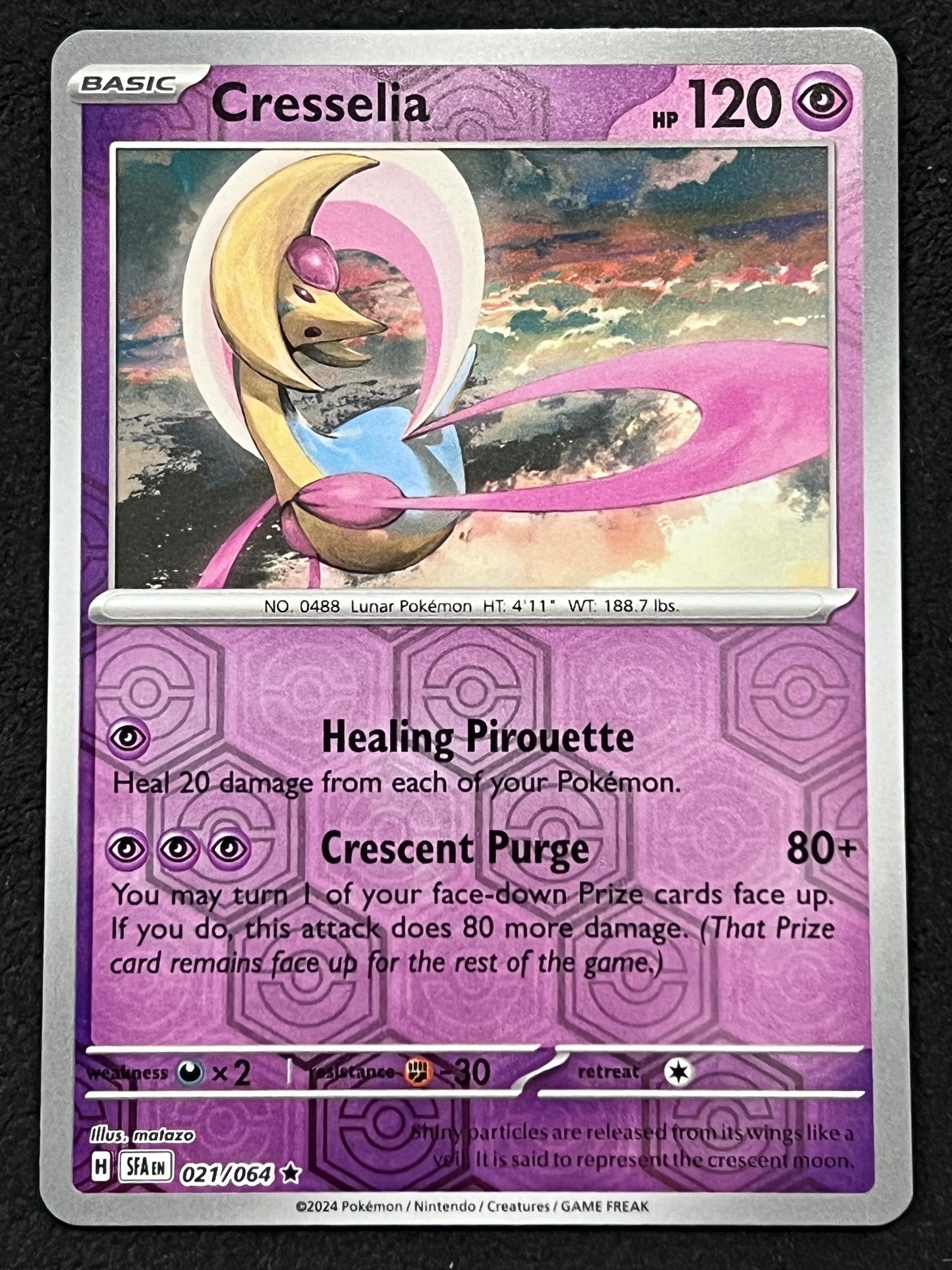 021/064 Cresselia - Pokémon Shrouded Fable Rare Reverse