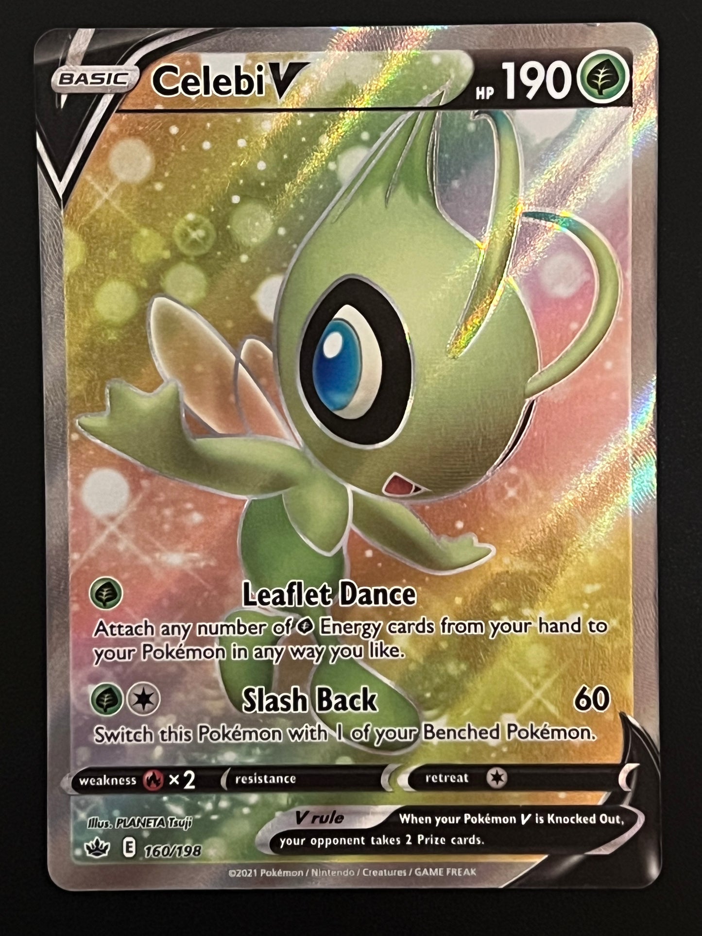 160/198 Celebi V - Pokémon Chilling Reign Full Art