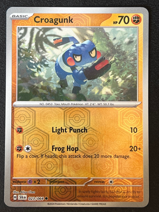 023/064 Croagunk - Pokémon Shrouded Fable Common Reverse