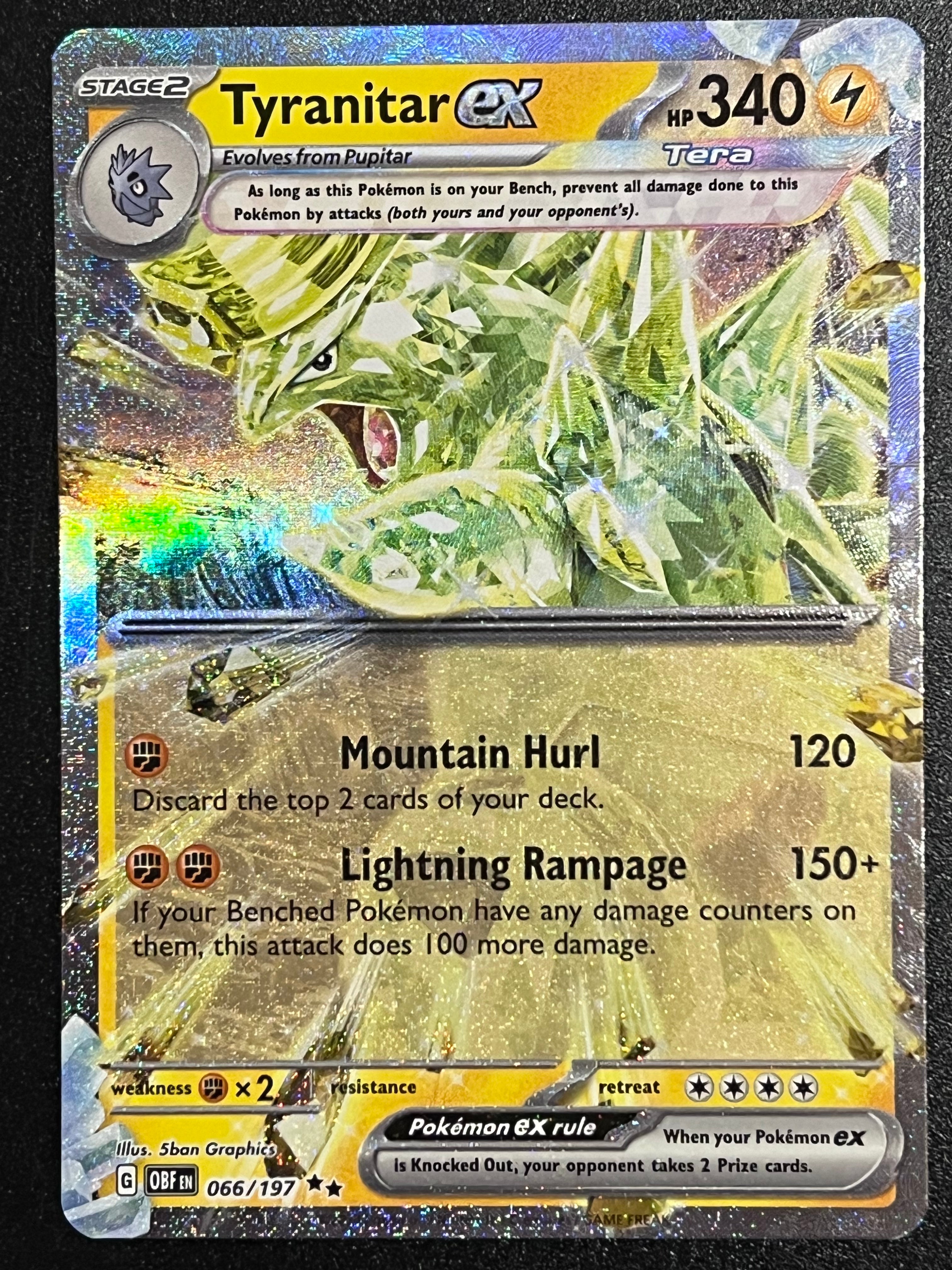 066/197 Tyranitar Ex - Pokémon Obsidian Flames Double Rare – Jarvvos