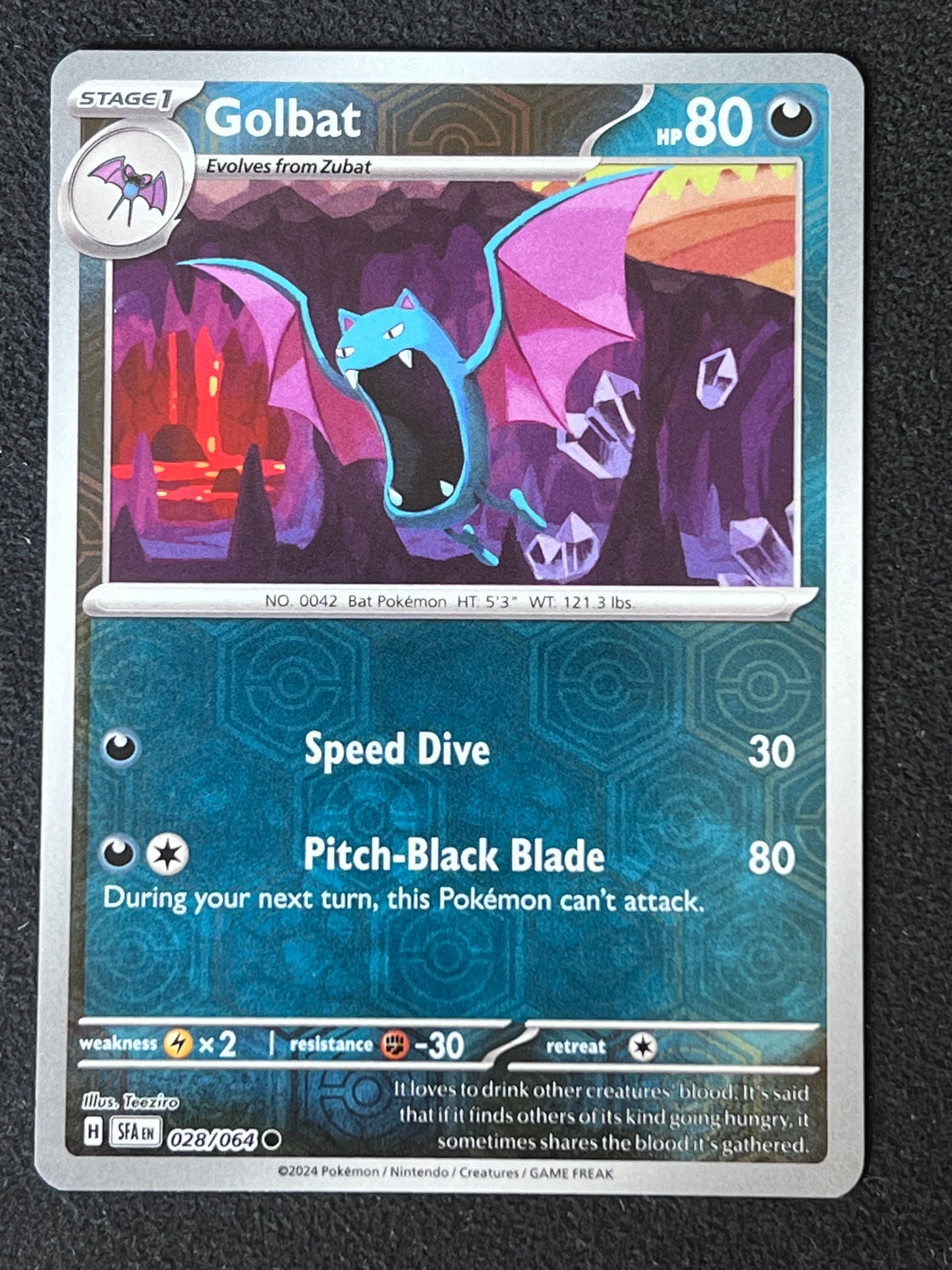 028/064 Golbat - Pokémon Shrouded Fable Common Reverse