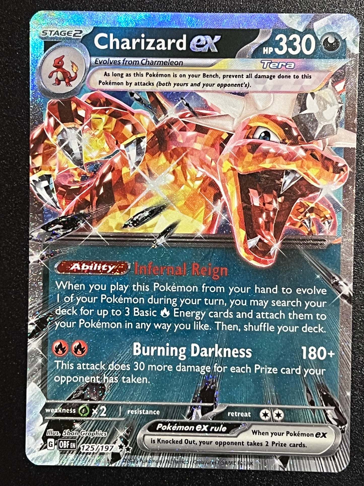 125/197 Charizard Ex - Pokémon Obsidian Flames Double Rare – Jarvvos