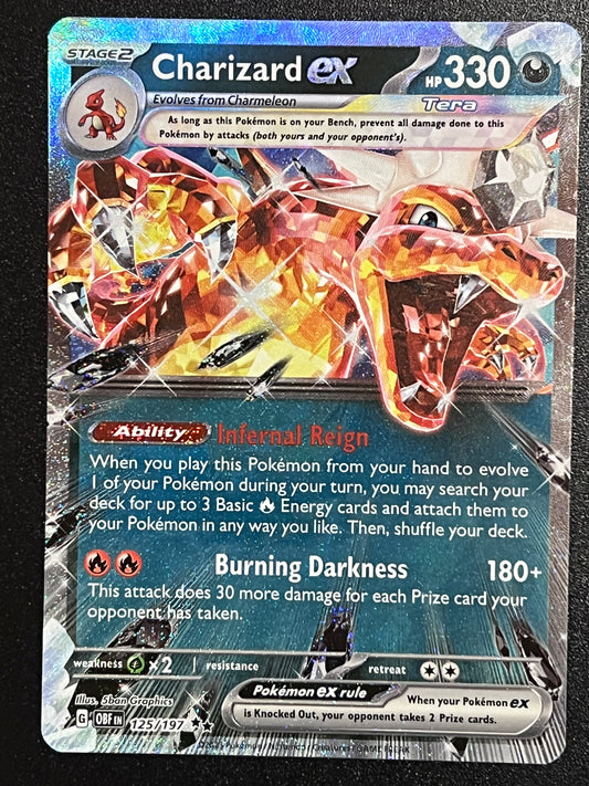 125/197 Charizard Ex - Pokémon Obsidian Flames Double Rare