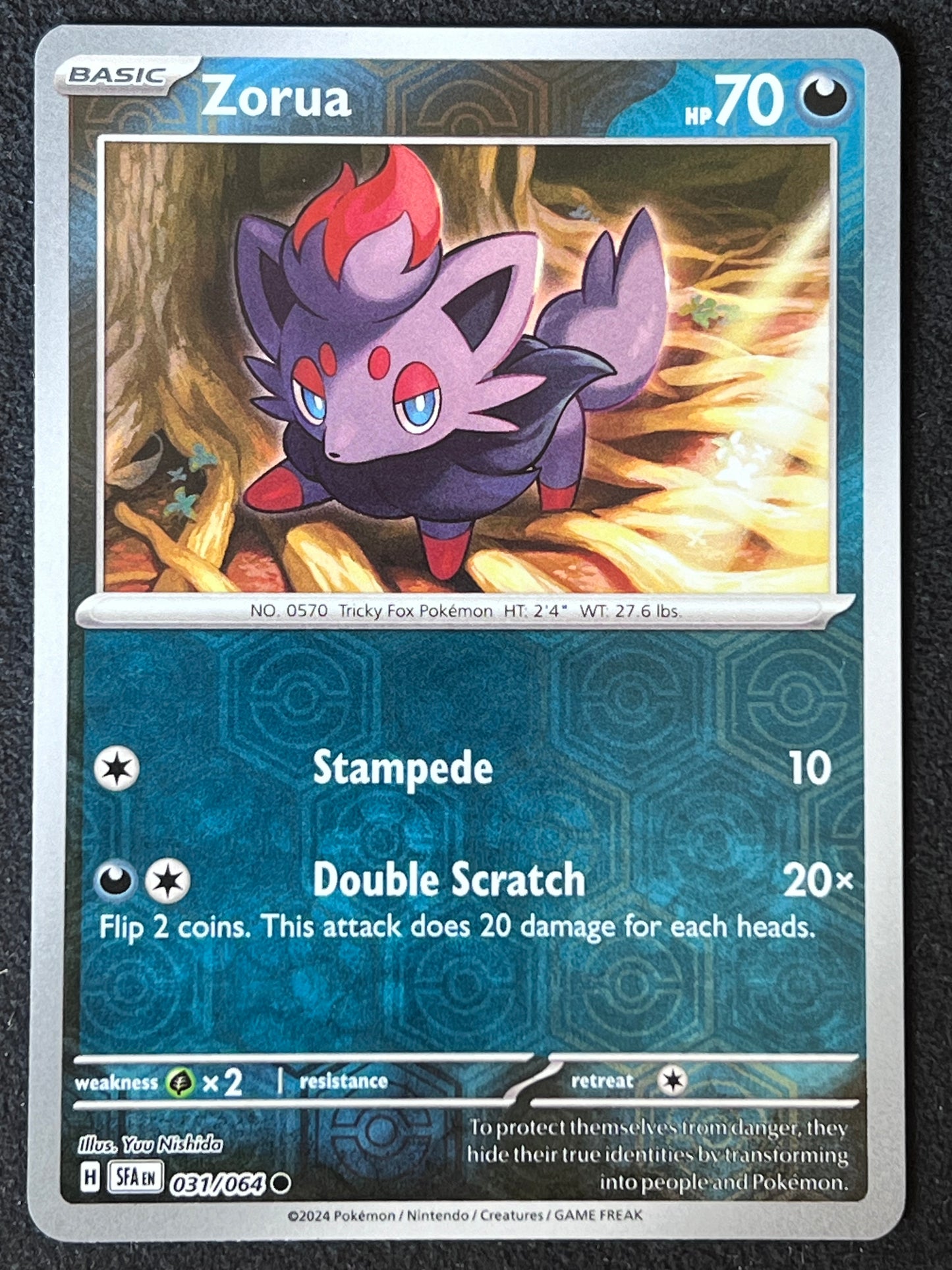 031/064 Zorua - Pokémon Shrouded Fable Common Reverse