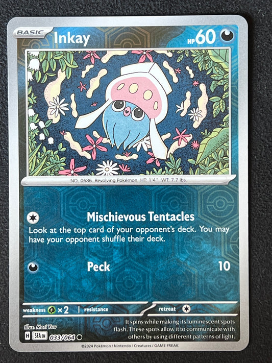 033/064 Inkay - Pokémon Shrouded Fable Common Reverse