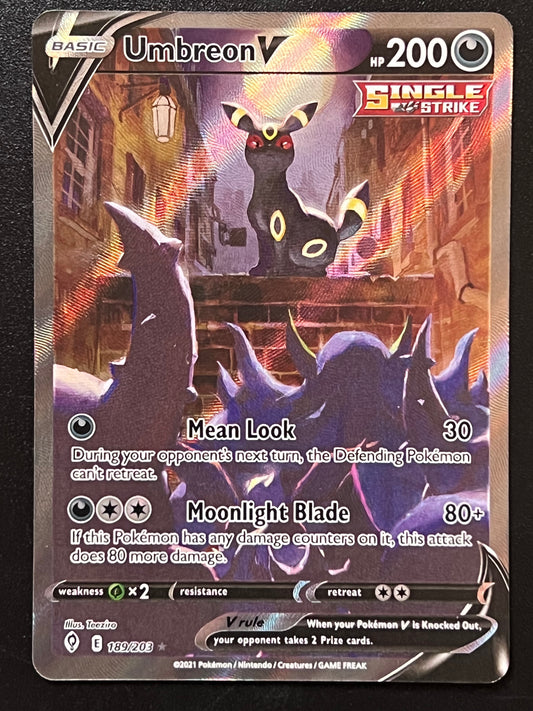 189/203 Umbreon V - Evolving Skies Alternate Full Art