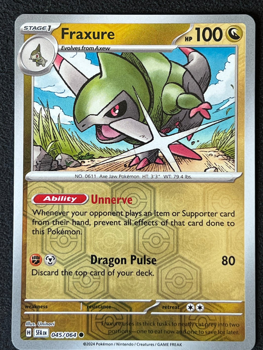 045/064 Fraxure - Pokémon Shrouded Fable Common Reverse