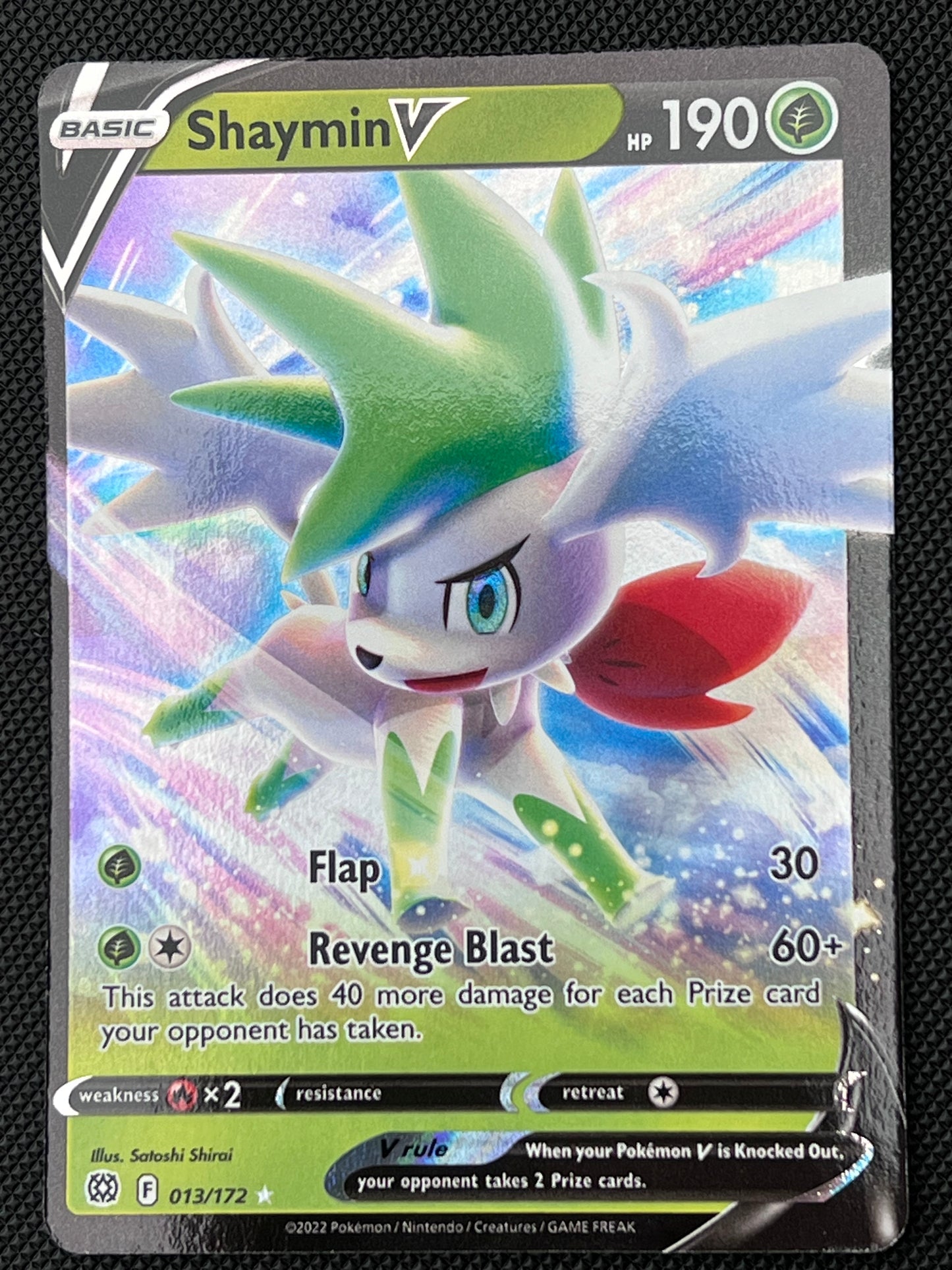 Shaymin V - 013/172 Brilliant Stars Rare Holo V