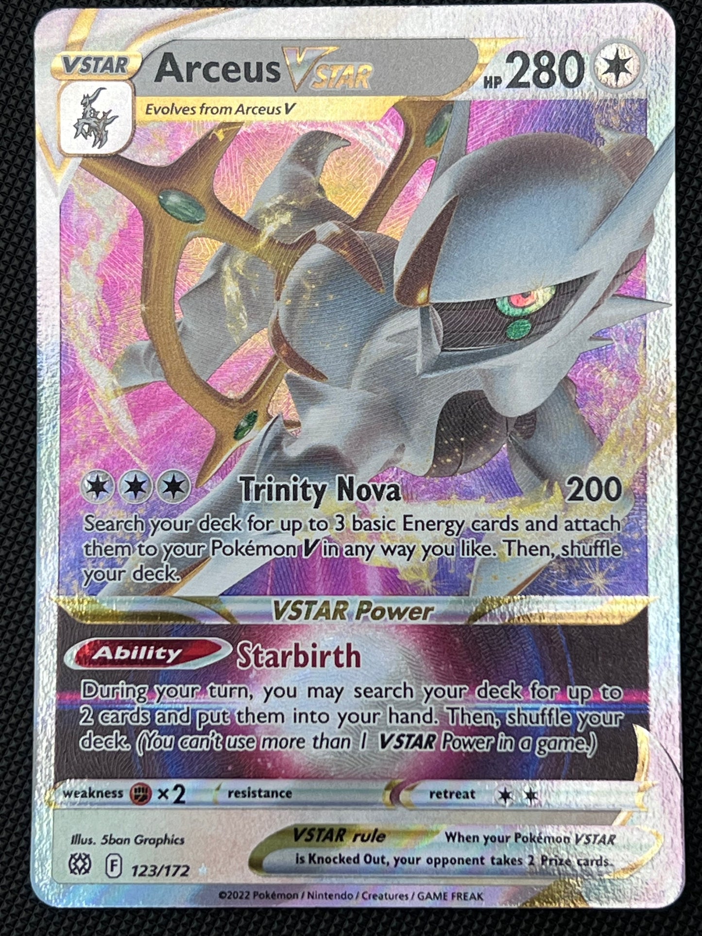 123/172 Arceus VStar - Pokémon Brilliant Stars Ultra Rare