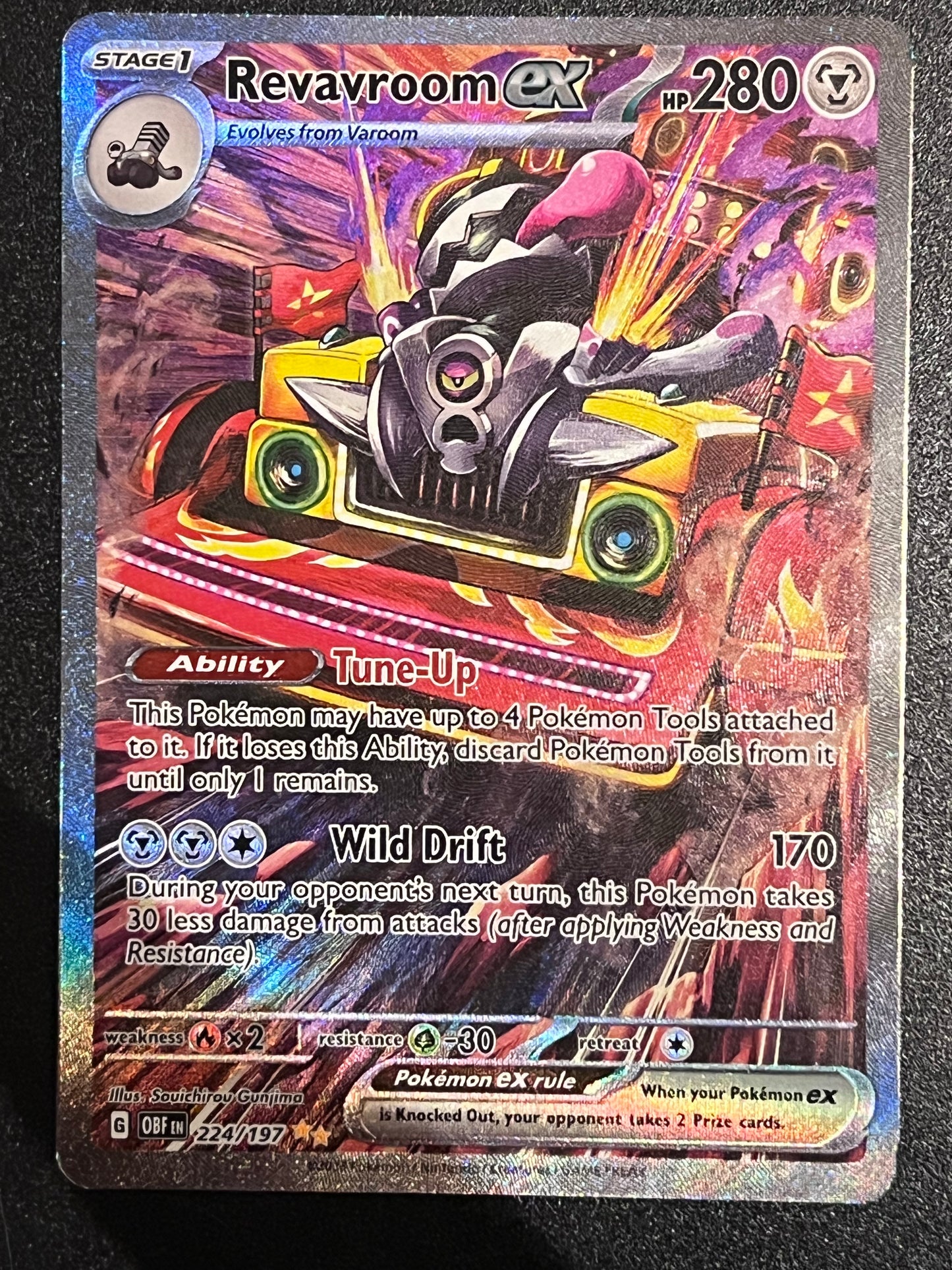 224/197 Revavroom Ex - Pokémon Obsidian Flames Special Illustration Rare