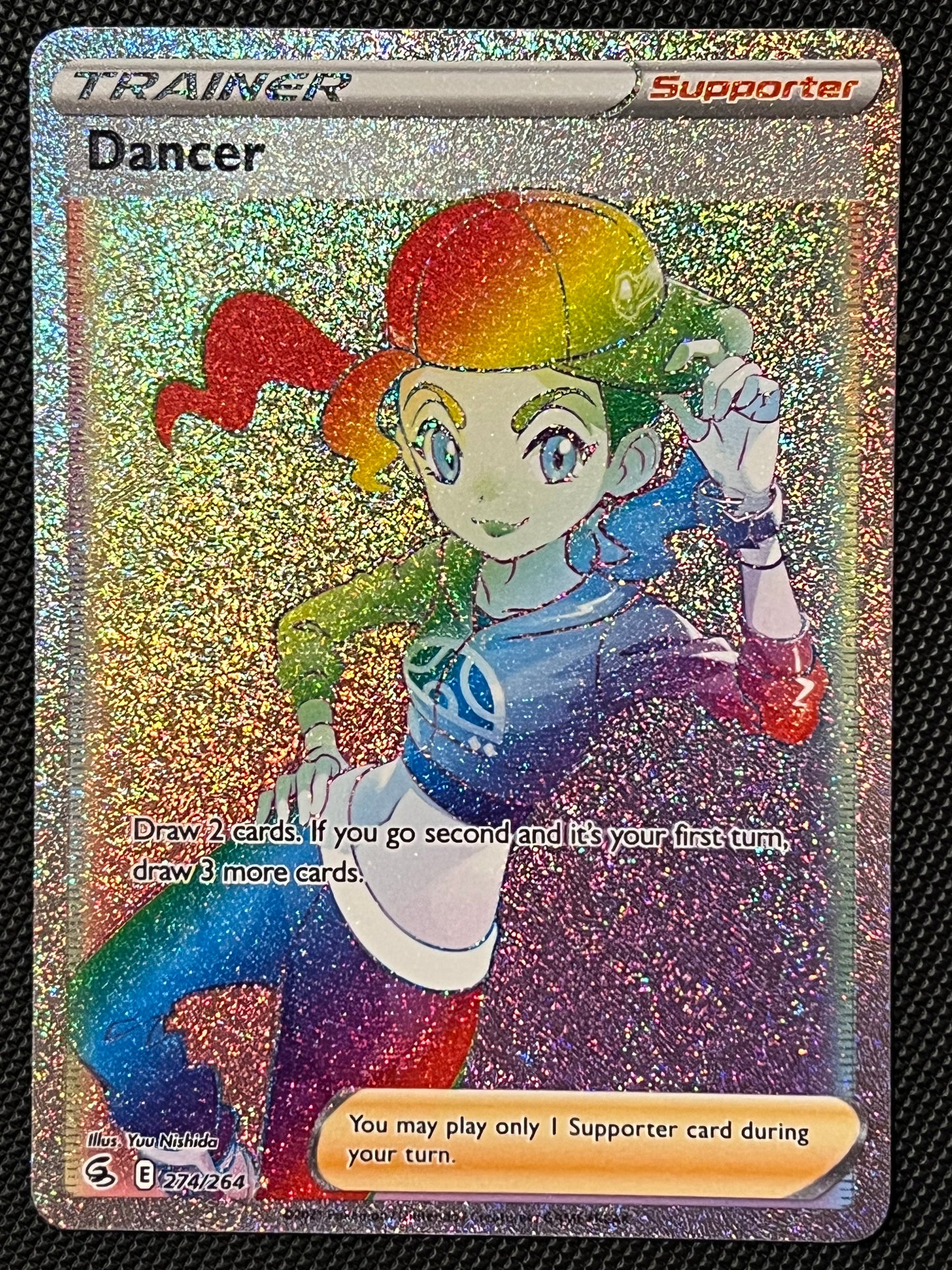 Dancer - 274/264 Fusion Strike Rainbow Rare Holo Trainer