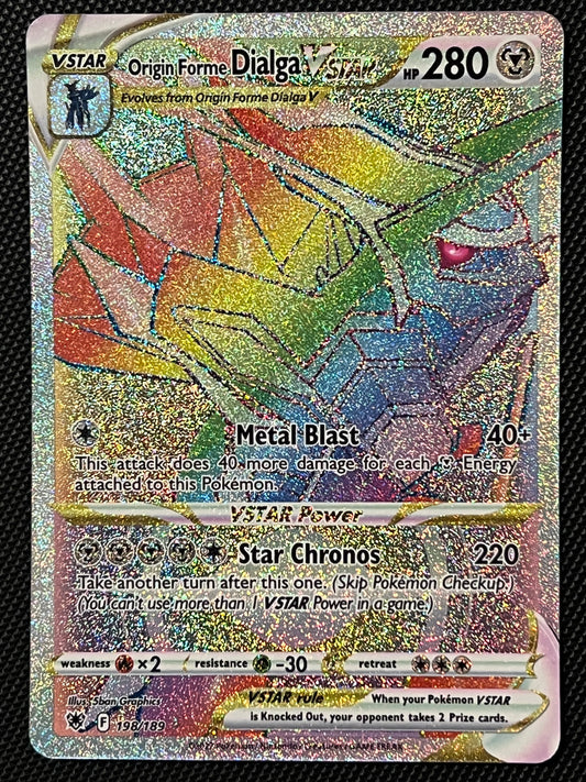 Origin Forme Dialga VStar - 198/189 Astral Radiance Rainbow Rare Holo