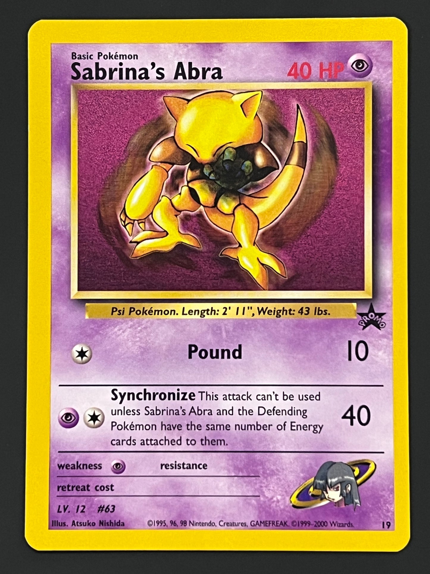 19 Sabrina’s Abra - WoTC Black Star Promo