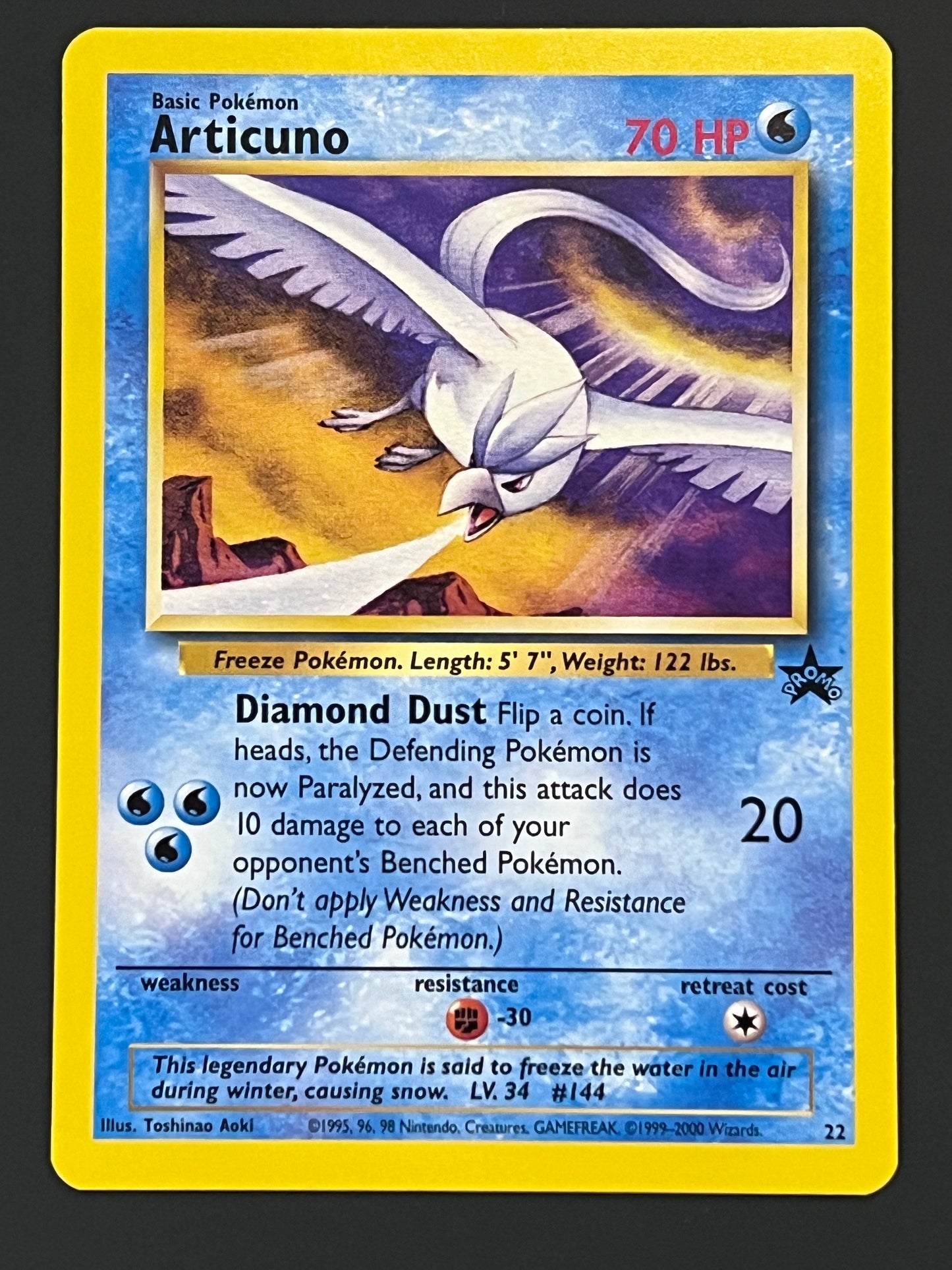 22 Articuno - WoTC Black Star Promo